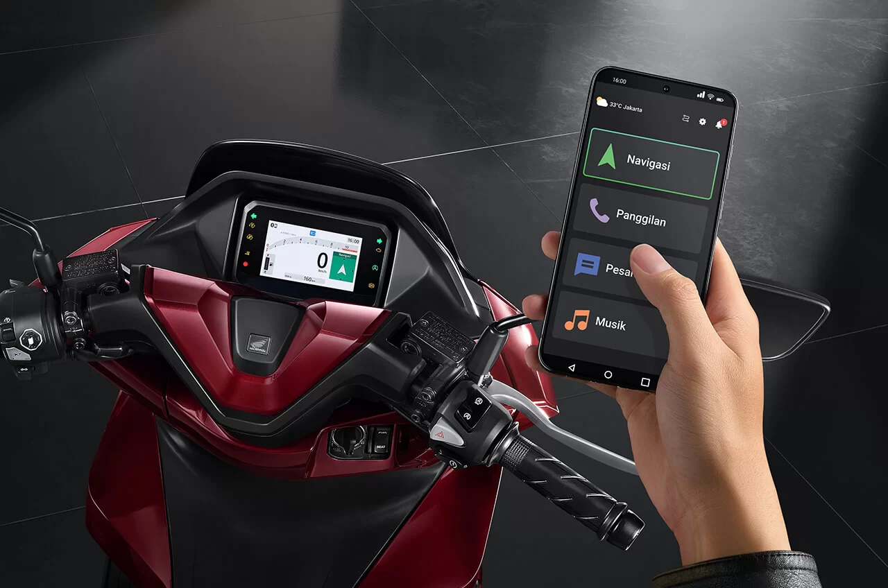 Honda RoadSync TFT-Display Beispiel
