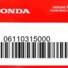 HONDA MOTOR EUROPE LTD.SLOUGH - 06110315000 DICHTUNGSSATZ