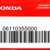HONDA MOTOR EUROPE LTD.SLOUGH - 06110355000 DICHTUNGSSATZ