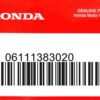 HONDA MOTOR EUROPE LTD.SLOUGH - 06111383020 DICHTUNGSSATZ