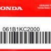 HONDA MOTOR EUROPE LTD.SLOUGH - 061B1KC2000 061B1KC2T00