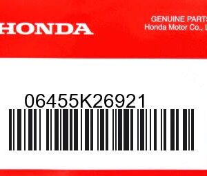 HONDA MOTOR EUROPE LTD.SLOUGH - 06455K26921 BREMSKLOTZ SATZ