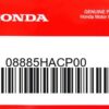 HONDA MOTOR EUROPE LTD.SLOUGH - 08885HACP00 REMPLACE PAR 08M73HACJ41
