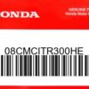 HONDA MOTOR EUROPE LTD.SLOUGH - 08CMCITR300HE INSTANT TYRE REPAIR  300M