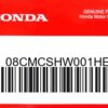 HONDA MOTOR EUROPE LTD.SLOUGH - 08CMCSHW001HE BIKE SHAMPOO & WAX  1L