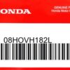 HONDA MOTOR EUROPE LTD.SLOUGH - 08HOVH182L SUNSET OTH HOOD