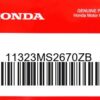 HONDA MOTOR EUROPE LTD.SLOUGH - 11323MS2670ZB SCHUTZBLENDE