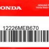 HONDA MOTOR EUROPE LTD.SLOUGH - 12226MEB670 DICHTRING