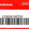 HONDA MOTOR EUROPE LTD.SLOUGH - 12365K1MT00 DICHTUNG