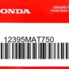 HONDA MOTOR EUROPE LTD.SLOUGH - 12395MAT750 DICHTUNG B