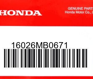 HONDA MOTOR EUROPE LTD.SLOUGH - 16026MB0671 KRAFTSTOFF ANSCHL.SATZ