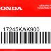 HONDA MOTOR EUROPE LTD.SLOUGH - 17245KAK900 SCHMUTZFAENGER