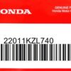 HONDA MOTOR EUROPE LTD.SLOUGH - 22011KZL740 GLEISTUECKSATZ