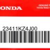 HONDA MOTOR EUROPE LTD.SLOUGH - 23411KZ4J00 ERSTES ZAHNRAD