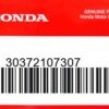 HONDA MOTOR EUROPE LTD.SLOUGH - 30372107307 DICHTUNG KONTAKTABDECKUNG