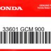 HONDA MOTOR EUROPE LTD.SLOUGH - 33601 GCM 900 GLAS KOMPL.
