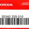 HONDA MOTOR EUROPE LTD.SLOUGH - 35340 329 010 35340 329 003
