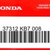 HONDA MOTOR EUROPE LTD.SLOUGH - 37312 KB7 008 GUMMITUELLE