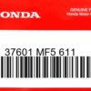 HONDA MOTOR EUROPE LTD.SLOUGH - 37601 MF5 611 37601 MF5 671