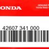 HONDA MOTOR EUROPE LTD.SLOUGH - 42607 341 000 HINTERE SPEICHE
