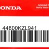 HONDA MOTOR EUROPE LTD.SLOUGH - 44800KZL941 REMPLACE PAR 44800KZL942