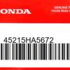 HONDA MOTOR EUROPE LTD.SLOUGH - 45215HA5672 STIFT