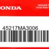 HONDA MOTOR EUROPE LTD.SLOUGH - 45217MA3006 PLATTE