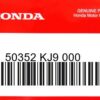 HONDA MOTOR EUROPE LTD.SLOUGH - 50352 KJ9 000 ANSCHAGGUMMI A