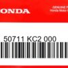 HONDA MOTOR EUROPE LTD.SLOUGH - 50711 KC2 000 BUEGEL
