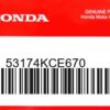 HONDA MOTOR EUROPE LTD.SLOUGH - 53174KCE670 HALTER