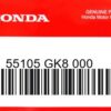 HONDA MOTOR EUROPE LTD.SLOUGH - 55105 GK8 000 OELVERSCHLUSS