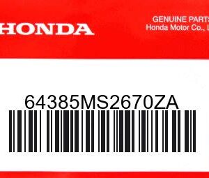 HONDA MOTOR EUROPE LTD.SLOUGH - 64385MS2670ZA DECKEL KOMPL.