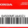 HONDA MOTOR EUROPE LTD.SLOUGH - 64500MFJA40ZJ VERKLEIDUNGSSATZ
