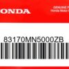 HONDA MOTOR EUROPE LTD.SLOUGH - 83170MN5000ZB ABDECKUNG