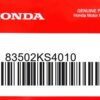HONDA MOTOR EUROPE LTD.SLOUGH - 83502KS4010 PLATTE