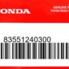HONDA MOTOR EUROPE LTD.SLOUGH - 83551240300 GUMMITUELLE