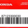HONDA MOTOR EUROPE LTD.SLOUGH - 87123300030 EMBLEM