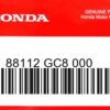 HONDA MOTOR EUROPE LTD.SLOUGH - 88112 GC8 000 KAPPE