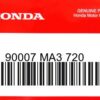 HONDA MOTOR EUROPE LTD.SLOUGH - 90007 MA3 720 HUELSE 6X7.8