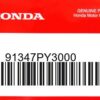 HONDA MOTOR EUROPE LTD.SLOUGH - 91347PY3000 O-RING