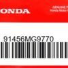 HONDA MOTOR EUROPE LTD.SLOUGH - 91456MG9770 KAPPE 5MM