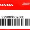 HONDA MOTOR EUROPE LTD.SLOUGH - 92900060280B STEHBOLZEN