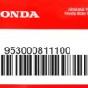 HONDA MOTOR EUROPE LTD.SLOUGH - 953000811100 SCHRAUBE