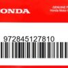 HONDA MOTOR EUROPE LTD.SLOUGH - 972845127810 SPEICHE