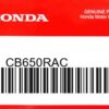 HONDA MOTOR EUROPE LTD.SLOUGH - CB650RAC HONDA CB650R E-CLUTCH