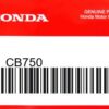 HONDA MOTOR EUROPE LTD.SLOUGH - CB750 HONDA CB750