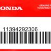 HONDA MOTOR EUROPE LTD.SLOUGH - 11394292306 KURBELGEH.DICHTUNG RE/LI