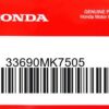 HONDA MOTOR EUROPE LTD.SLOUGH - 33690MK7505 STREBE BLINKER