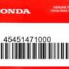 HONDA MOTOR EUROPE LTD.SLOUGH - 45451471000 GUMMITUELLE