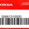 HONDA MOTOR EUROPE LTD.SLOUGH - 50661310000 GUMMI FUSSRASTE